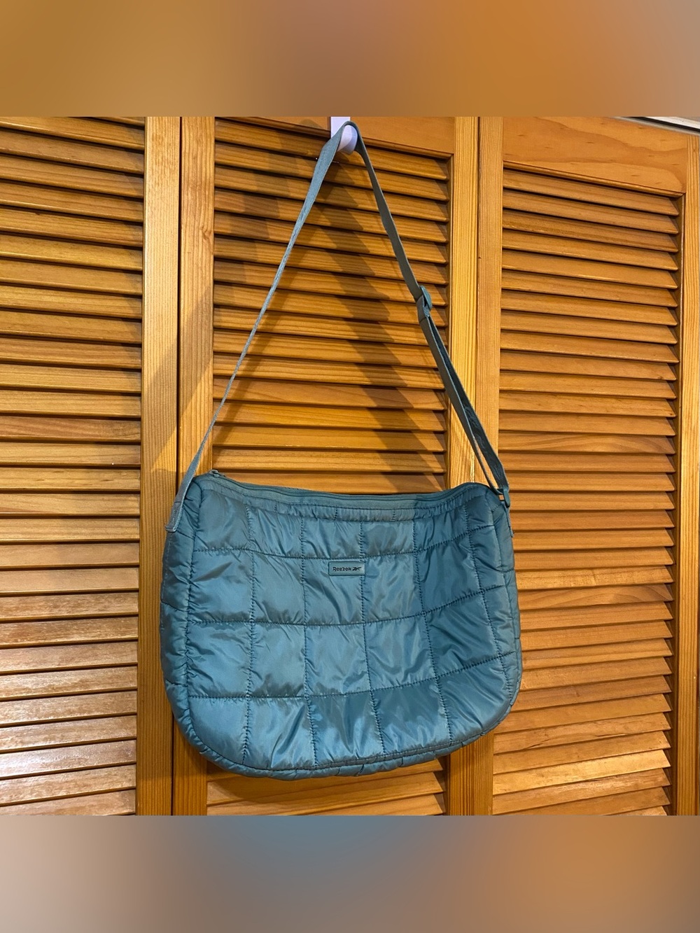 Reebok: Quilted crossbody bag with adjustable strap | See description